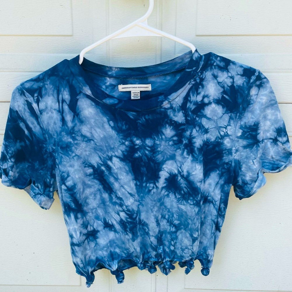Tie Dye Cropped Shirt